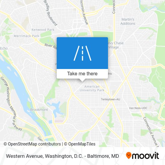 Western Avenue map