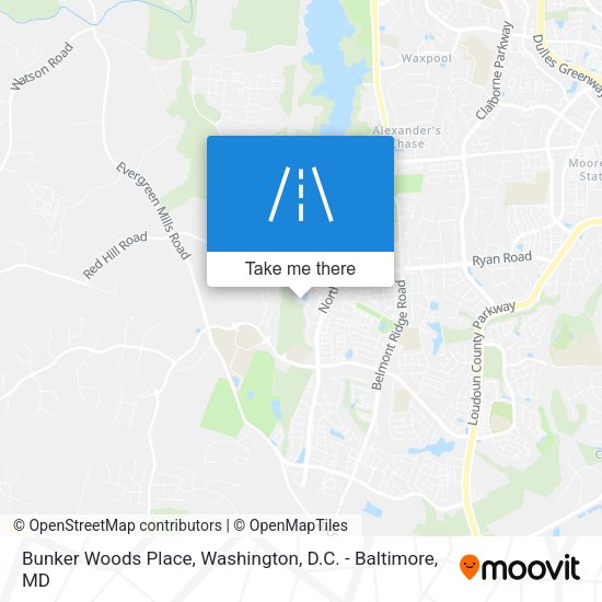 Mapa de Bunker Woods Place
