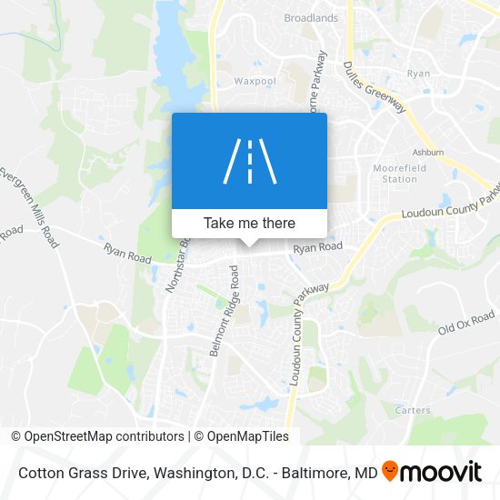 Cotton Grass Drive map