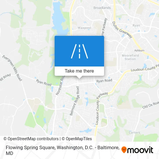 Flowing Spring Square map