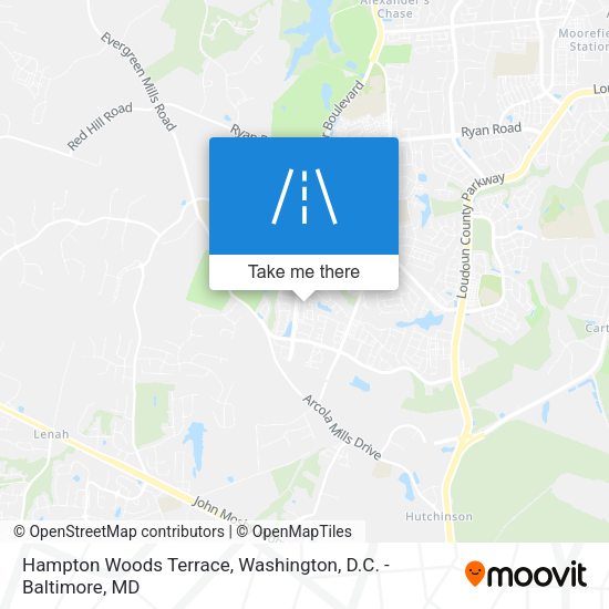 Hampton Woods Terrace map