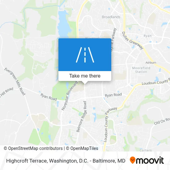 Highcroft Terrace map