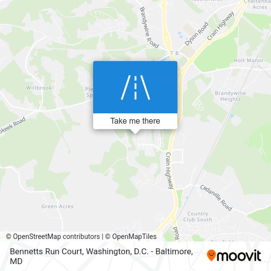 Mapa de Bennetts Run Court