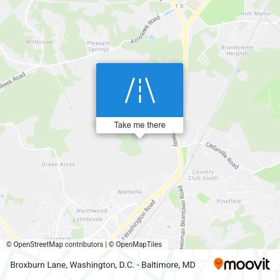 Broxburn Lane map