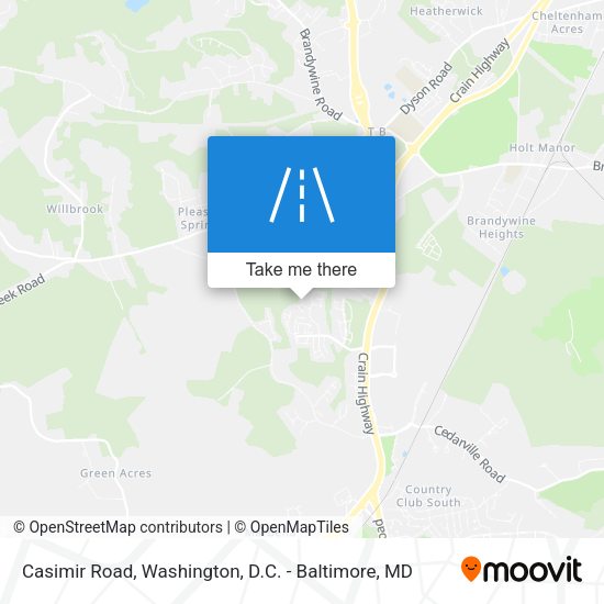 Mapa de Casimir Road