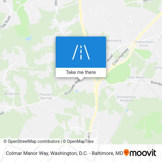 Colmar Manor Way map