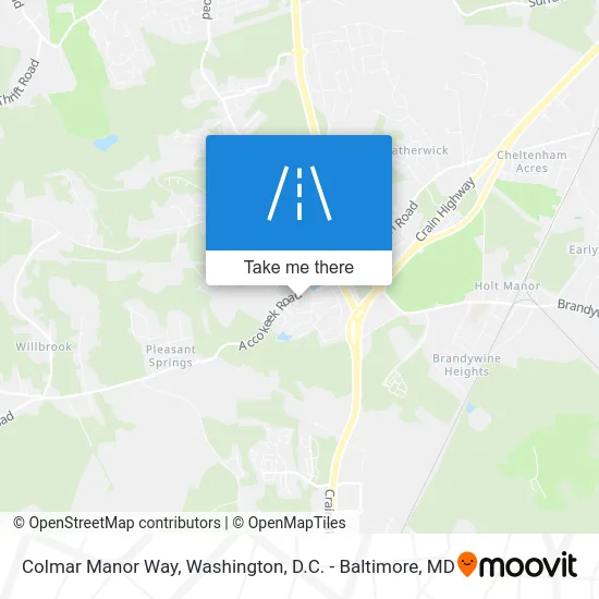 Colmar Manor Way map