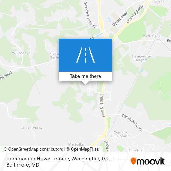 Commander Howe Terrace map