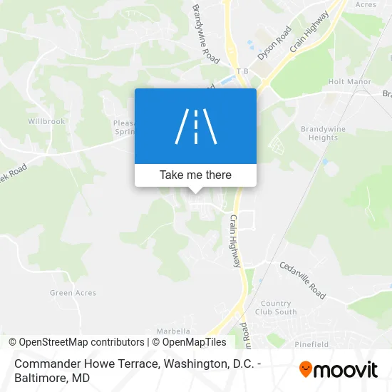 Commander Howe Terrace map