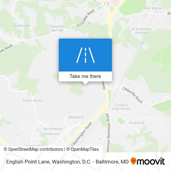 English Point Lane map