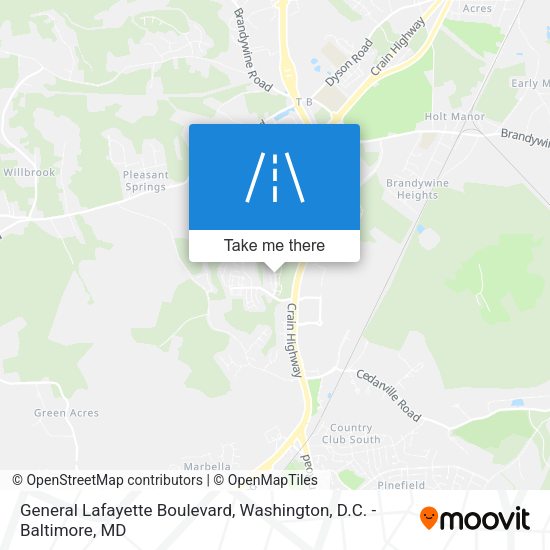 General Lafayette Boulevard map