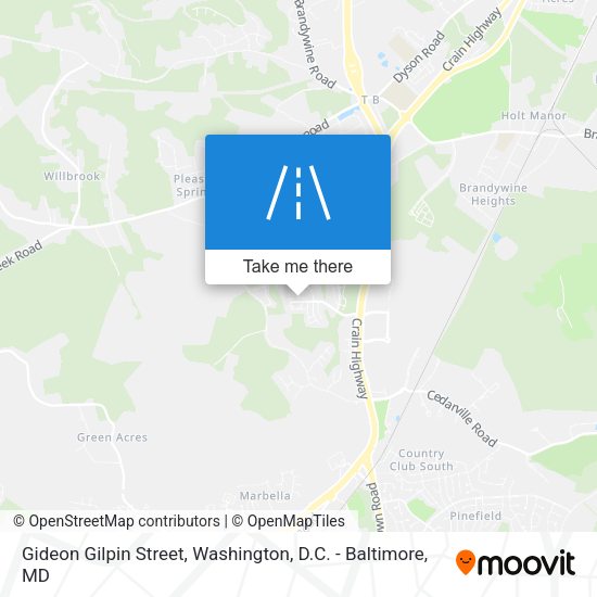 Gideon Gilpin Street map