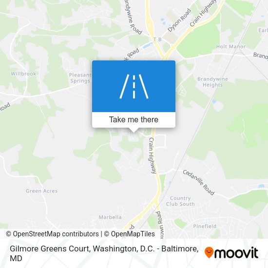 Gilmore Greens Court map