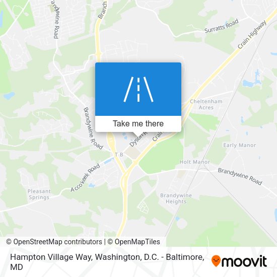 Hampton Village Way map