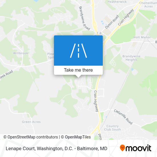 Lenape Court map