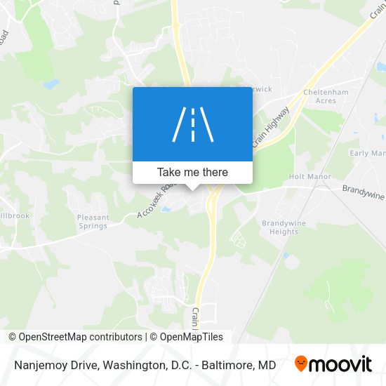 Nanjemoy Drive map
