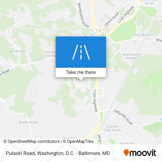 Pulaski Road map