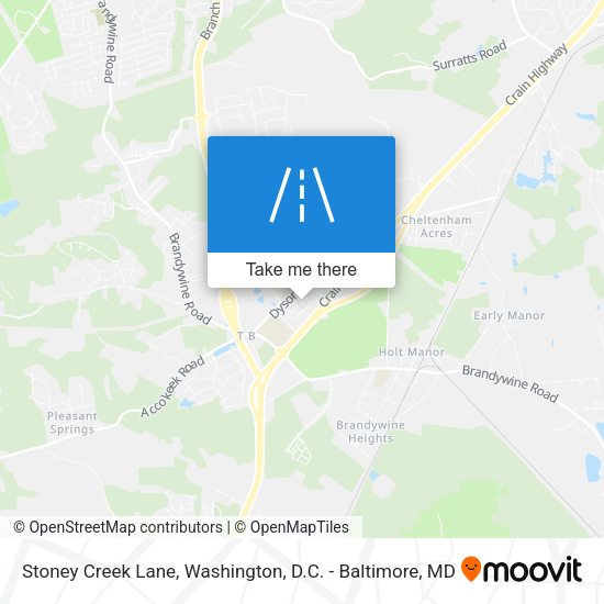 Stoney Creek Lane map