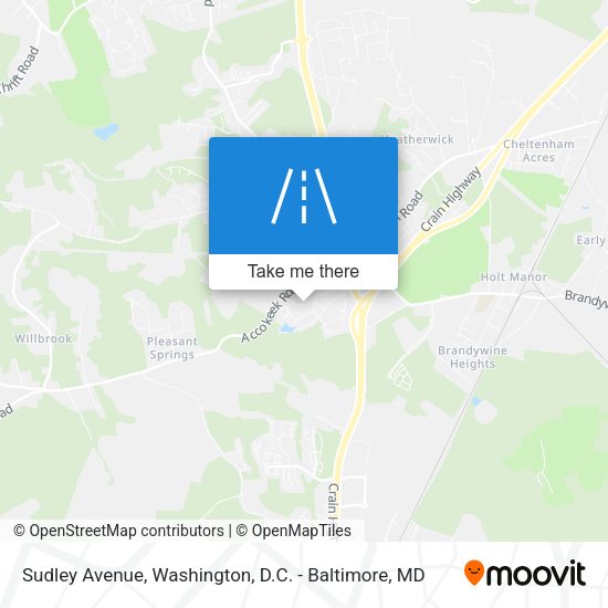 Sudley Avenue map