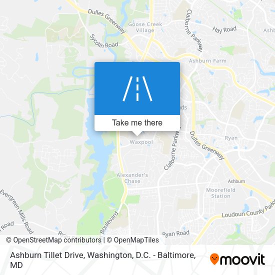 Ashburn Tillet Drive map