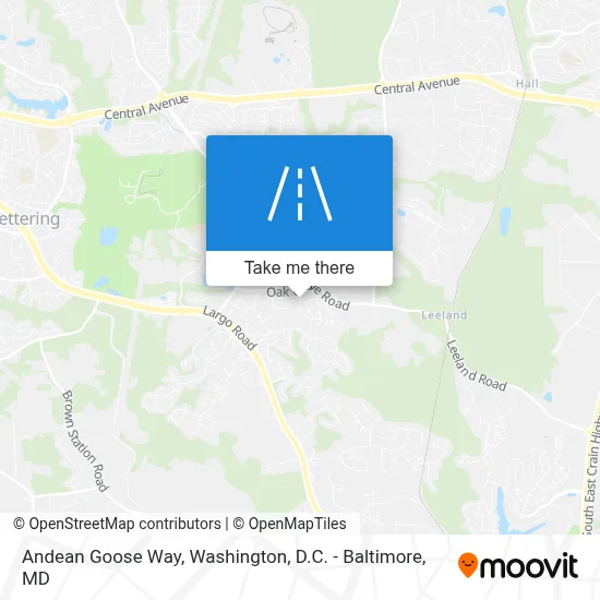 Andean Goose Way map