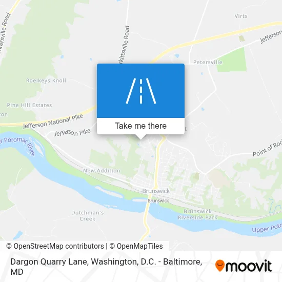 Dargon Quarry Lane map