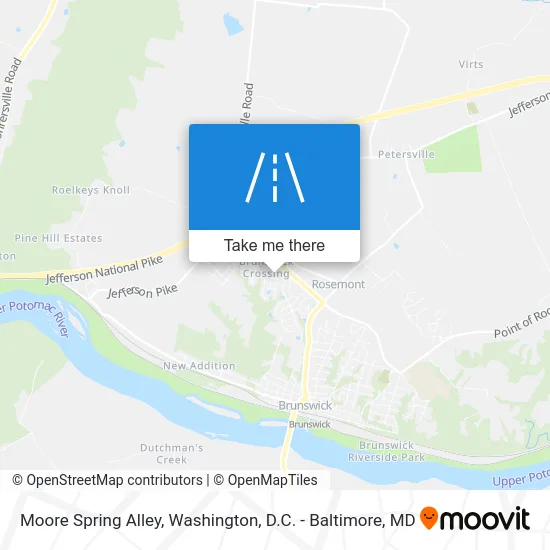 Moore Spring Alley map