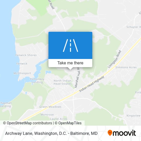 Archway Lane map