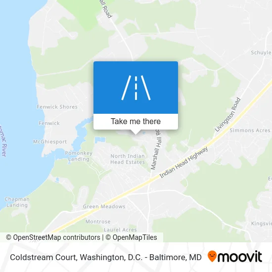 Coldstream Court map