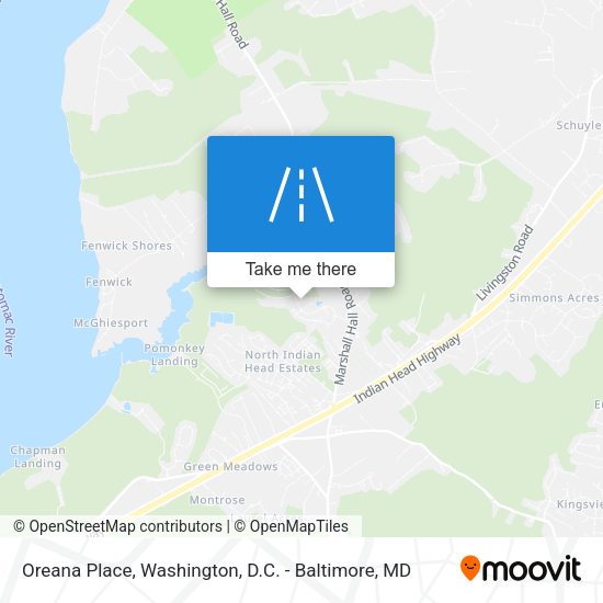 Oreana Place map