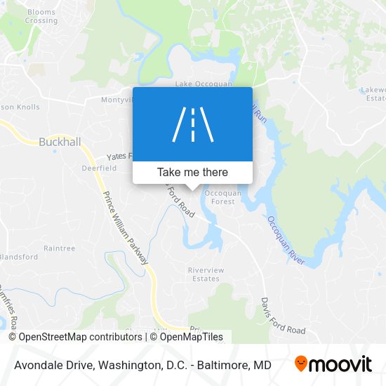 Avondale Drive map