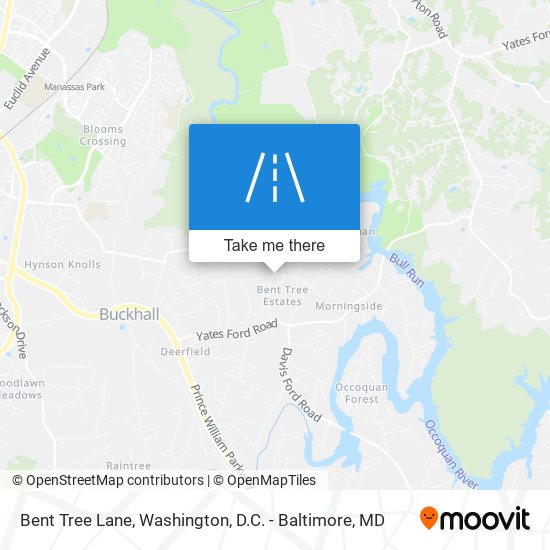 Bent Tree Lane map