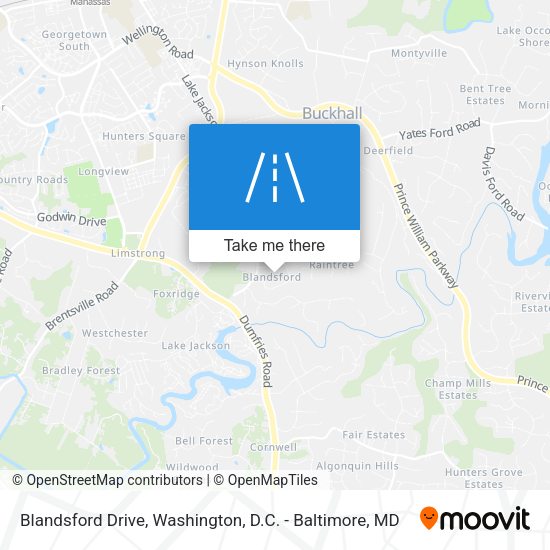 Blandsford Drive map