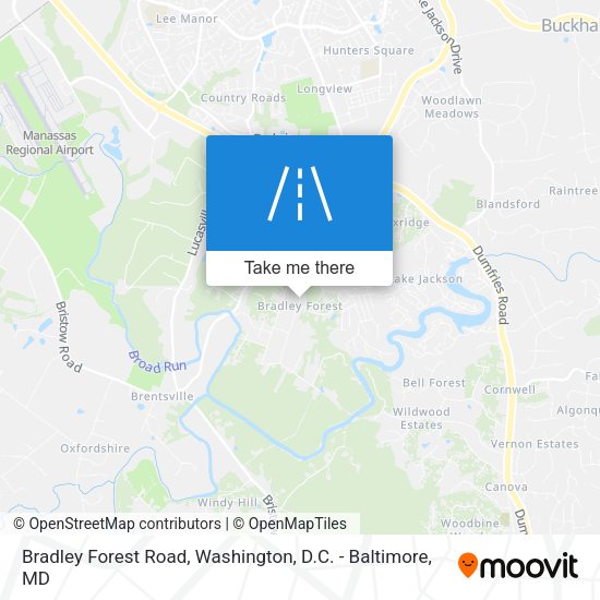 Bradley Forest Road map