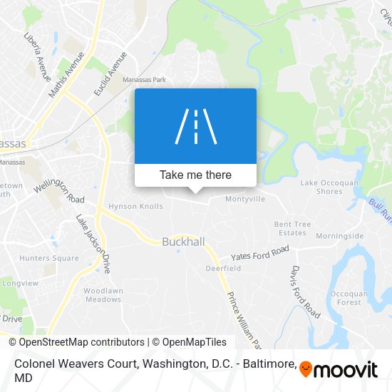 Colonel Weavers Court map