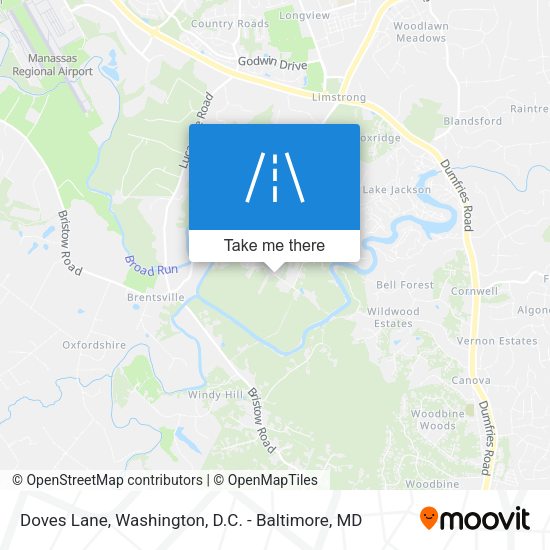 Doves Lane map