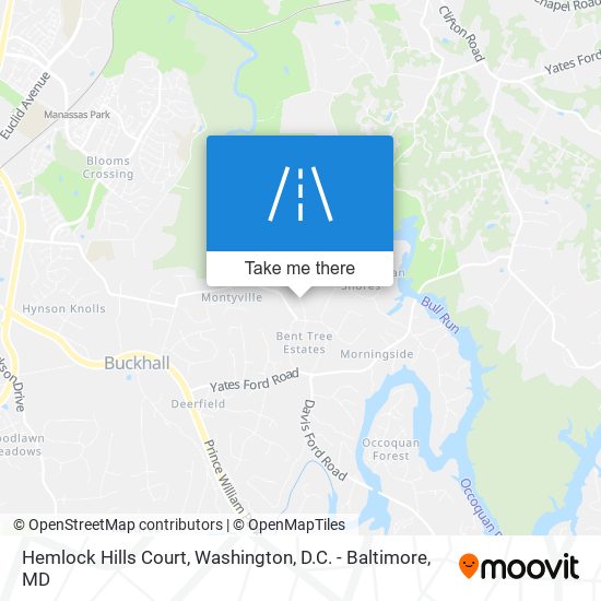 Hemlock Hills Court map