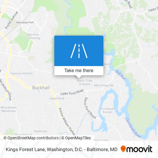Kings Forest Lane map