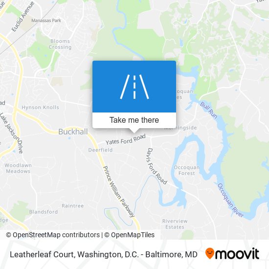 Leatherleaf Court map