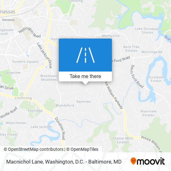 Macnichol Lane map