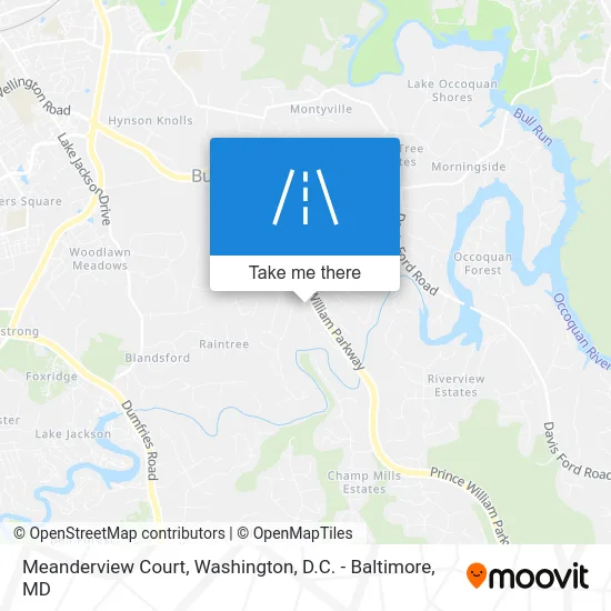 Meanderview Court map