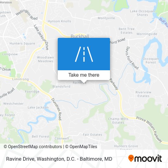Mapa de Ravine Drive