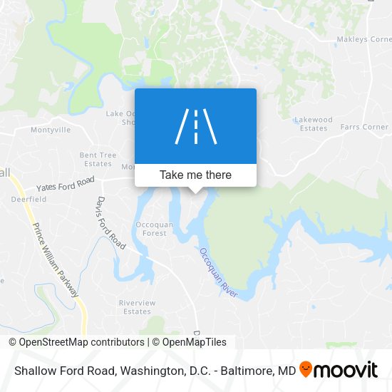 Shallow Ford Road map