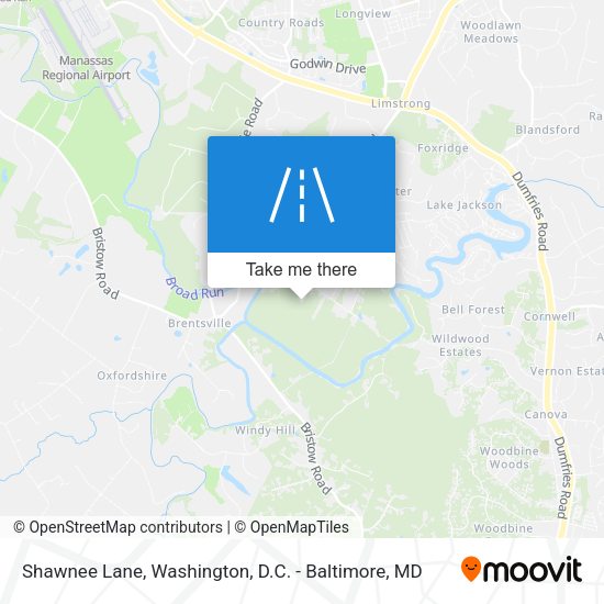 Shawnee Lane map