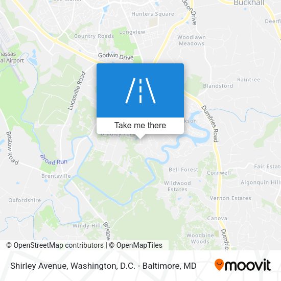 Shirley Avenue map