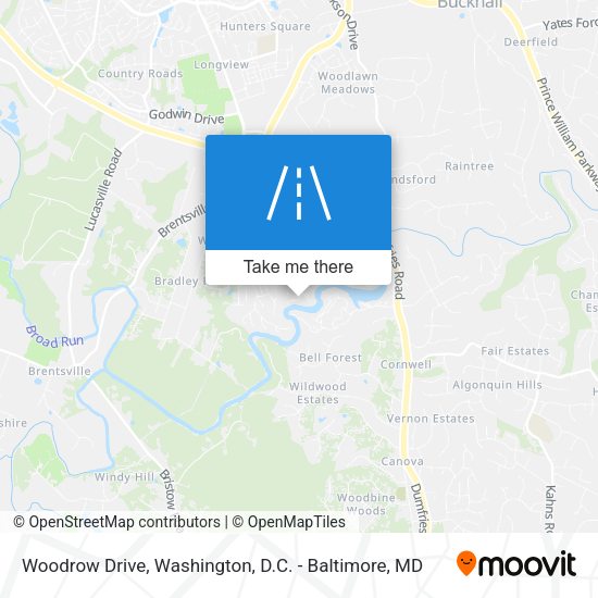 Woodrow Drive map