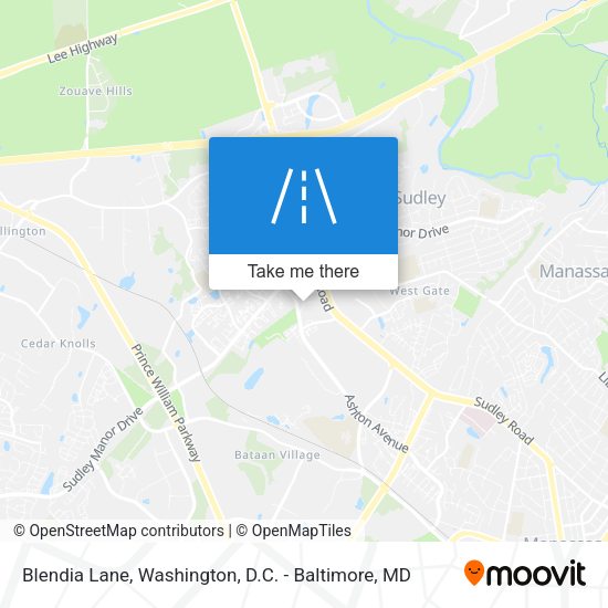 Blendia Lane map