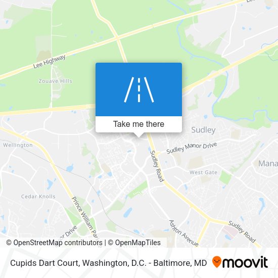 Cupids Dart Court map