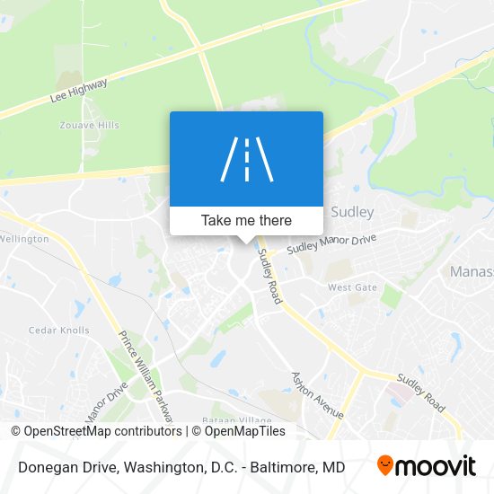 Donegan Drive map