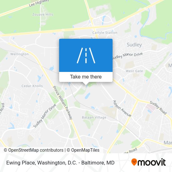 Ewing Place map